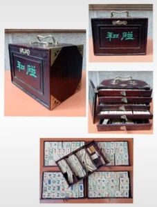 Mahjong Gioco Da Tavolo Del 1940, In Legno E Osso - Foto 1 di 18