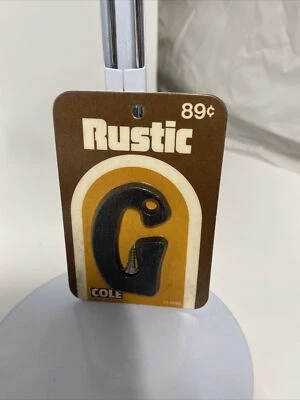 Vintage Cole Rustic Aluminum Cast Metal Mailbox Letters NOS Letter G - Image 1 of 4