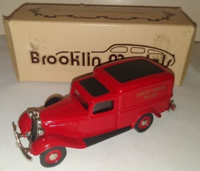 ЛИТАЯ МОДЕЛЬ BROOKLIN 1936 DODGE FIRE VAN LITCHFIELD 1/43 КАК НОВАЯ В КОРОБКЕ - Изображение 1 из 4