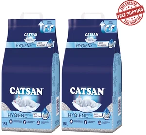 CATSAN Hygiene Plus arena para gatos altamente absorbente control de olores 40 litros (2x20 L) - Imagen 1 de 6