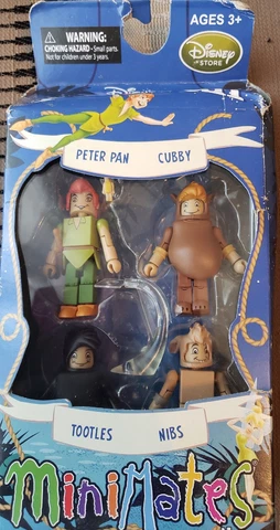 Peter Pan Minimates 4 Pack Figures ~ Peter Pan, Cubby, Tootles,Nibs ~Disney 2013 Cover