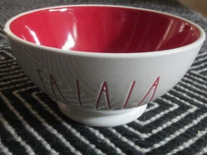 Ciotola Rae Dunn ""Fa La La"". By Magenta interni rossi NUOVI - Foto 1 di 8