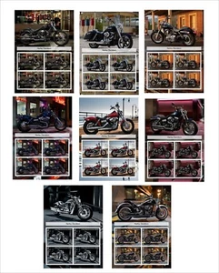 Bicicletas Harley Davidson 2011 8 hojas de recuerdo sin perforar parte 1 motocicletas - Imagen 1 de 1