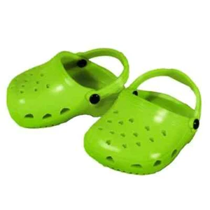 Ropa de muñeca 18" Zapatos Zuecos Polliwog Sandalias Lima Se adapta a las muñecas American Girl - Imagen 1 de 4