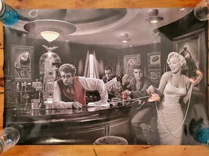 Póster Java Dreams - Chris Consani 24" x 36" 2011 Elvis, Bogart, Dean, Monroe - Imagen 1 de 8