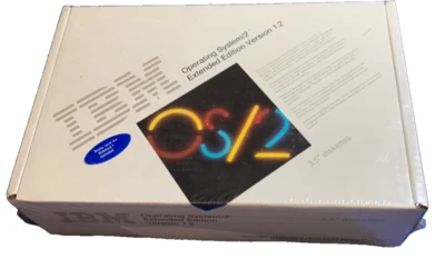 Vintage Rare IBM OS/2 Ext. Ver 1.2. Lowest Price On EBAY 80s Still Wrapped Up - Image 1 of 3