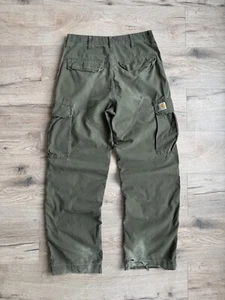 Carhartt WIP Distressed Faded Cargo Pants Vintage - Picture 1 of 12