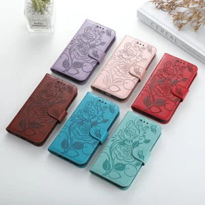PU Leather Floral Card Wallet Phone Case Flip Cover For Google PIXEL 6 Pro 5A AU - Picture 1 of 21