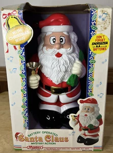 Vintage Manley Santa Claus Mystery Action Figur Musik Bewegung Weihnachten 1992 - Bild 1 von 8
