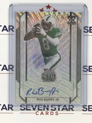 2021 Leaf Metal Draft Silver Wave Action XRC Auto - Rico Bussey Jr - 25/75 - Image 1 of 2