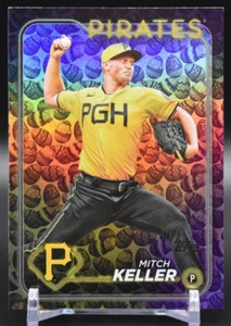 2024 Topps Series 1 #230 MITCH KELLER Easter Eggs Foil SP Pittsburgh Pirates - Picture 1 of 2