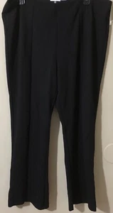 Calvin Klein Womens Classic Fit Wide Leg Pants Stretch Black Plus Sz 3X New - Picture 1 of 7
