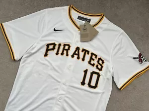 Nike Pittsburgh Pirates #10 Bryan Reynolds Vapor Limited Jersey Men's Size Large - Picture 1 of 11