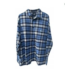 Kith Plaid Ludlow canal abotonado para hombre talla L algodón cepillado suave NUEVO - Imagen 1 de 9