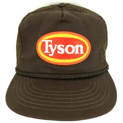 De colección Tyson Sombrero de Pollo Parche Cuerda Gorra Malla Espalda Camionero Correa Logo Béisbol Foto 1 de 4
