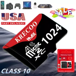 1x Memory Card TF Micro SD Card 1TB Class 10 High Speed Fast Flash for Camera - Picture 1 of 17