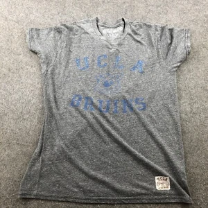 UCLA Bruins Shirt Womens Medium Gray Blue Spell Out Logo Short Sleeve - Picture 1 of 8