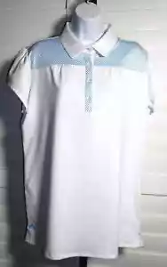 Adidas Puremotion Golfshirt blau/weiß Größe XL Neu mit Etikett - Bild 1 von 2