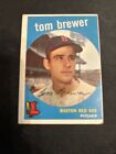 1959 Topps Baseball Card #55 Tom Brewer Boston Red Sox Ex Free Shipping!