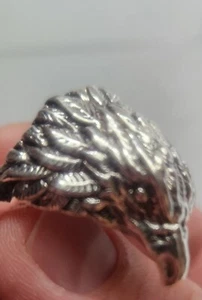 Adler Ring versilbert - Bild 1 von 3