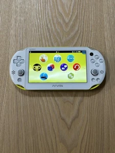 Sony PS Vita PCH-2000 Lime Green White Console Tested Works Japan - Picture 1 of 18