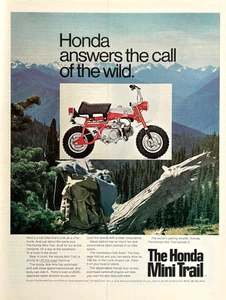 1969 Ad American Honda Motor Co Gardena CA Mini Trail Bike 3 Speed Auto Shift - Picture 1 of 1