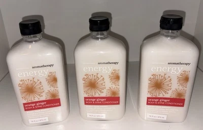 3 Bath Body Works Aromatherapy Orange Ginger Conditioner 16oz New Full - Image 1 of 2