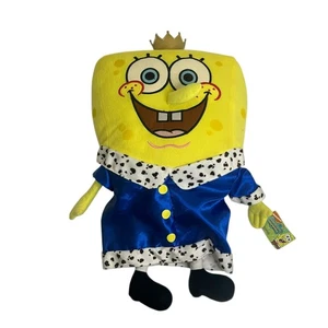 Accappatoio blu peluche nuovo con etichette 2009 Nickelodeon King SpongeBob Squarepants - Foto 1 di 5