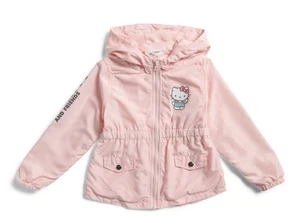Hello Kitty and Friends Lightweight Pink Hooded Windbreaker Jacket Girls 4t NWT - Picture 1 of 10