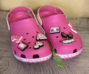 Zueco eléctrico rosa talla 9 mujer, 7 hombre Crocs Barbie clásico adulto 208817-6QQ - Imagen 1 de 9
