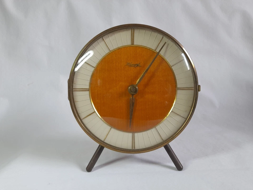 Kienzle table clock, German, art deco, tripod - Image 1 of 4