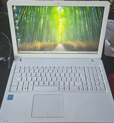 Notebook Asus F540S Win10 Disco SSD120gb RAM 4gb Bianco DVD-R perfetto - Immagine 1 di 4