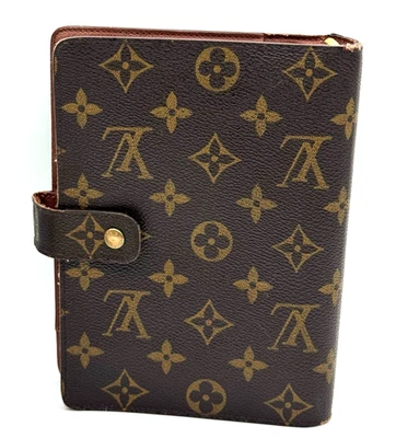 LOUIS VUITTON R20105 Monograma Agenda MM Day Planner Cubierta LV Francia Auténtico SP0060 Foto 1 de 4