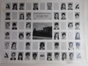 Foto de clase vintage de Rosslyn Heights Elementary School Salt Lake City Utah 1969 - Imagen 1 de 2