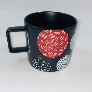 2016 Starbucks Christmas Holiday Tree Ornaments Black Coffee Mug Tea Cup 14 oz. - Picture 1 of 6