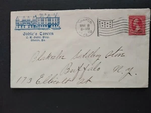 Pennsylvania: Sharon 1900 Gable's Tavern Illustrated Advertising Cover - Picture 1 of 2