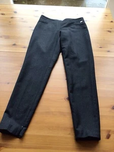 Escada sport Dark Grey Wool Trousers 8-10 Tailored Flat Front Tapered Slim Fit - Picture 1 of 9