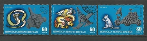 Mongolei 1972 östliches Sternzeichen 3 Marken gestempelt /T5457 - Bild 1 von 1
