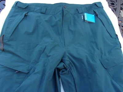 Pantalones de esquí Columbia Omni Tech nuevos con etiquetas, para hombre 3XL, verde, $140, bolsillos, 34 pulgadas entrepierna Foto 1 de 4