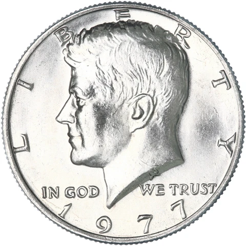 1977 (P) Kennedy Half Dollar CN-Clad Choice BU US Coin See Pics X533 Cover