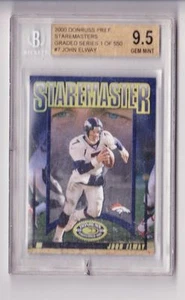 JOHN ELWAY 2000 Donruss Preferred Cut Staremasters /1500 1/550 BGS 9.5 GEM MINT - Picture 1 of 1