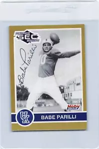 1991 Hoby Stars of the SEC #150 Babe Parilli Kentucky autografato *K6849 - Foto 1 di 2