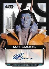 2017 Star Wars Galactic Files David Bowers as Mas Amedda Autograph #037/184
