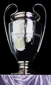 HAND SIGNED by Artist CANVAS Art Print UEFA Champions League Cup Soccer Trophy - Picture 1 of 10