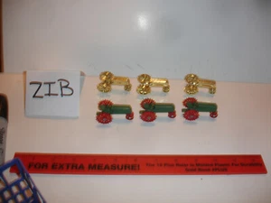 1/64 Gold Plated Tractor Ornaments & Plastic Tractors - 6 pieces total - Picture 1 of 2