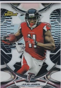 JULIO JONES 2015 Topps Finest REFRACTOR Football Card Atlanta Falcons Titans! - Picture 1 of 2