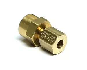 EATON 66X3, Straight Adapter, 3/16" Tube OD X 1/8" FNPT, Compression X FNPT - Picture 1 of 2