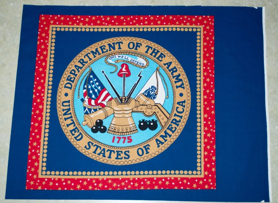 Panel de corte y costura de tela ARMY para cojín de almohada de 16 pulgadas cuadrado Foto 1 de 1