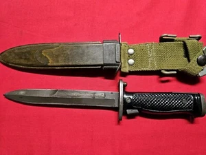 Danish Crown Post WWII HTK M/62, U.S. Garand  Bayonet W/Correct Sheath.  - Picture 1 of 7