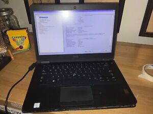 Dell Latitude E7470 As Is Tuens On Laptop Pc I7 6th Gen No Charger Hdd (X1)